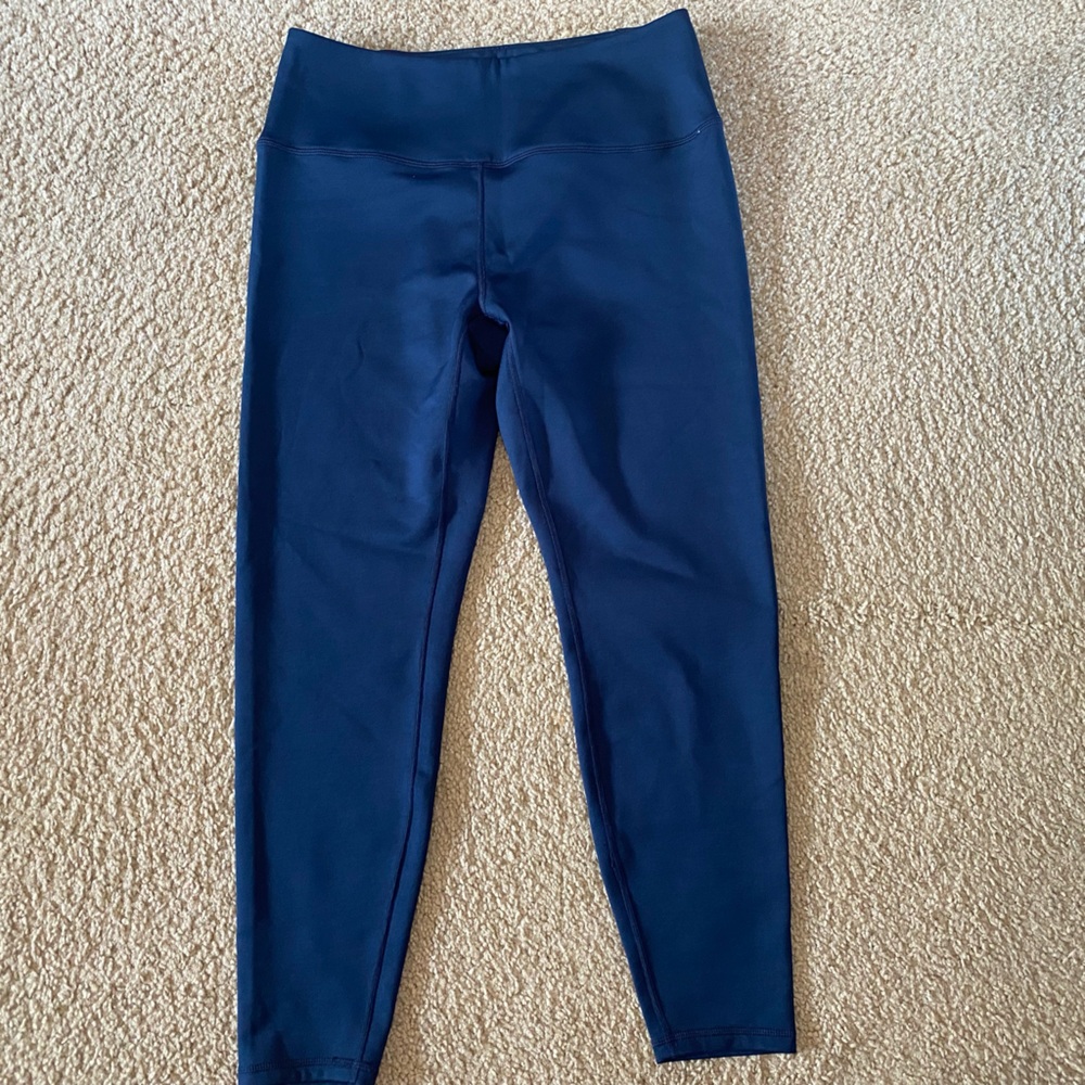 Spyder Active Navy Blue Web full length Athletic Leggings Size XL